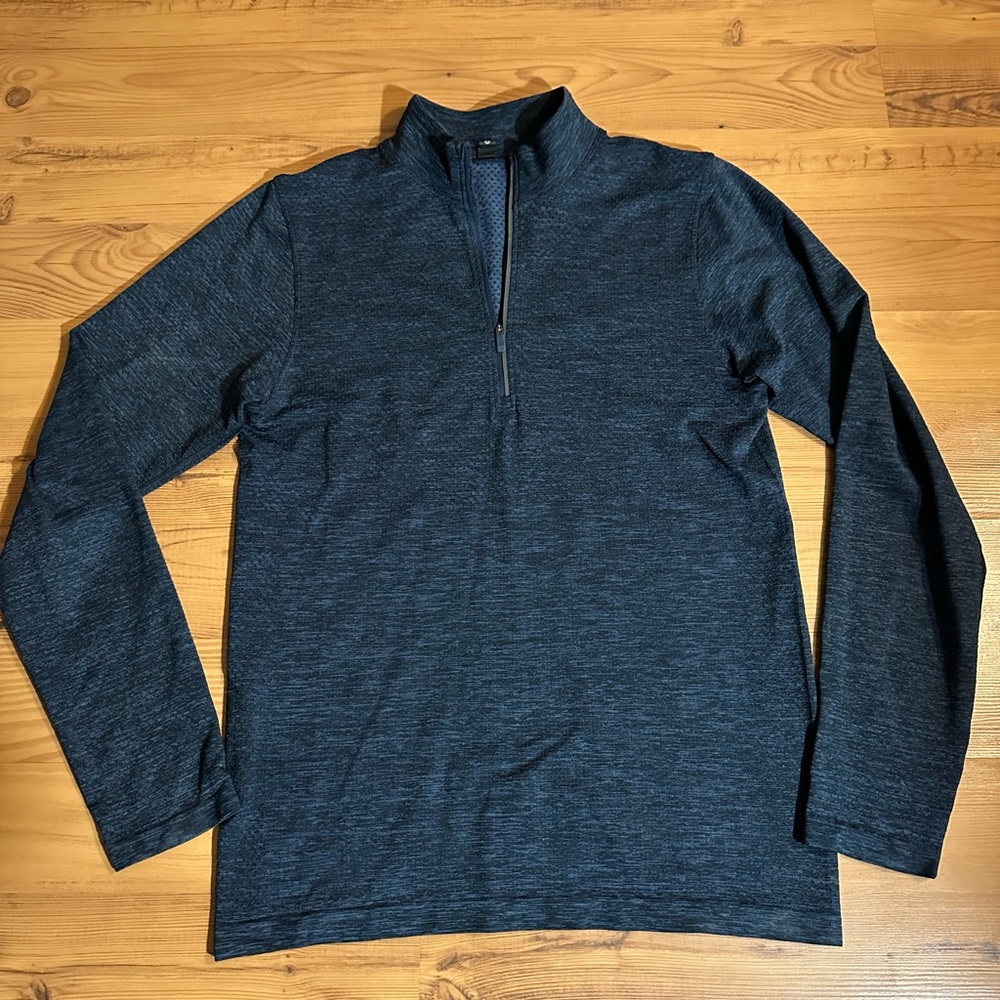 Men's Navy Lululemon Metal Vent Tech 1/2 Zip Pullover Size S